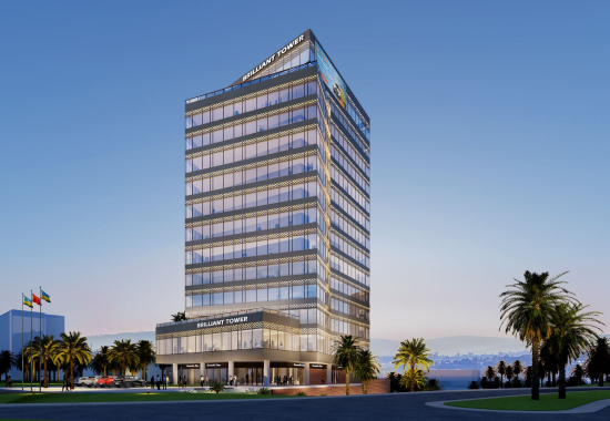 Brilliant Tower front exterior view