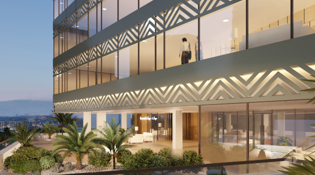 Modern lobby interior